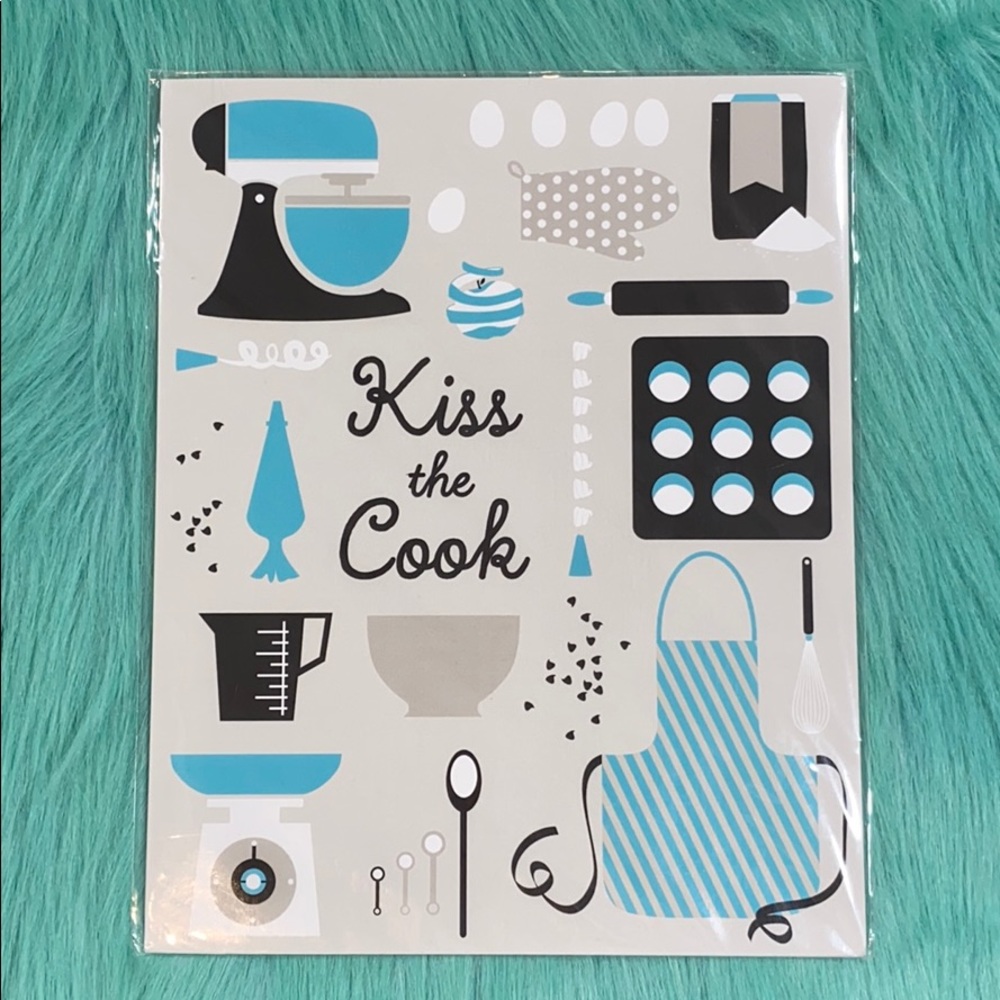 Kiss The Cook Art Print